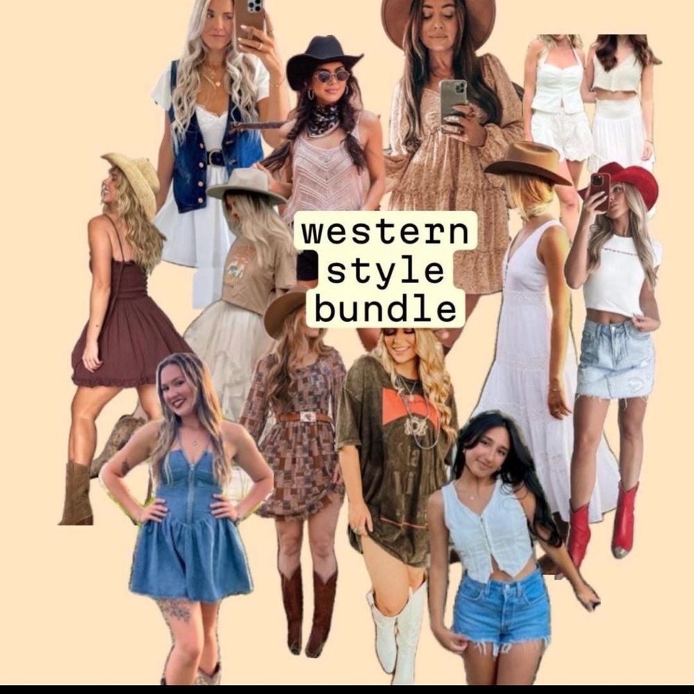 Western cow girl rodeo style bundle random mix